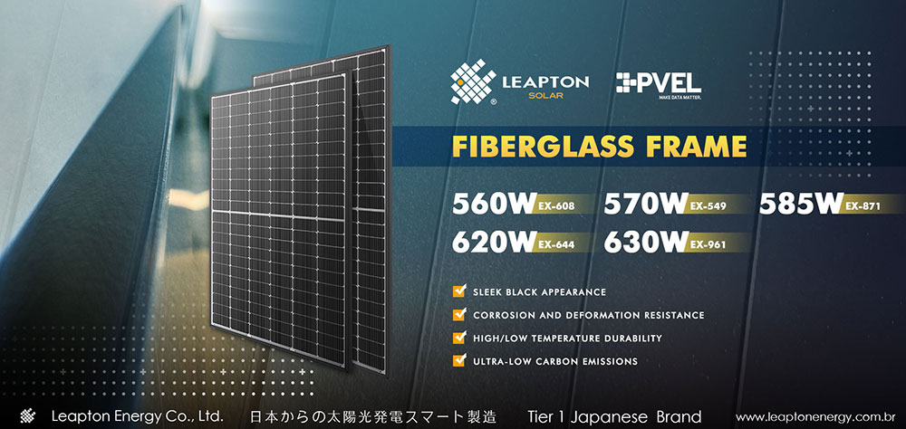 Innovative Solution: Leapton Energy Unveils TOPCon Solar Modules with Fiberglass Frames for the Global Residential Solar Market!